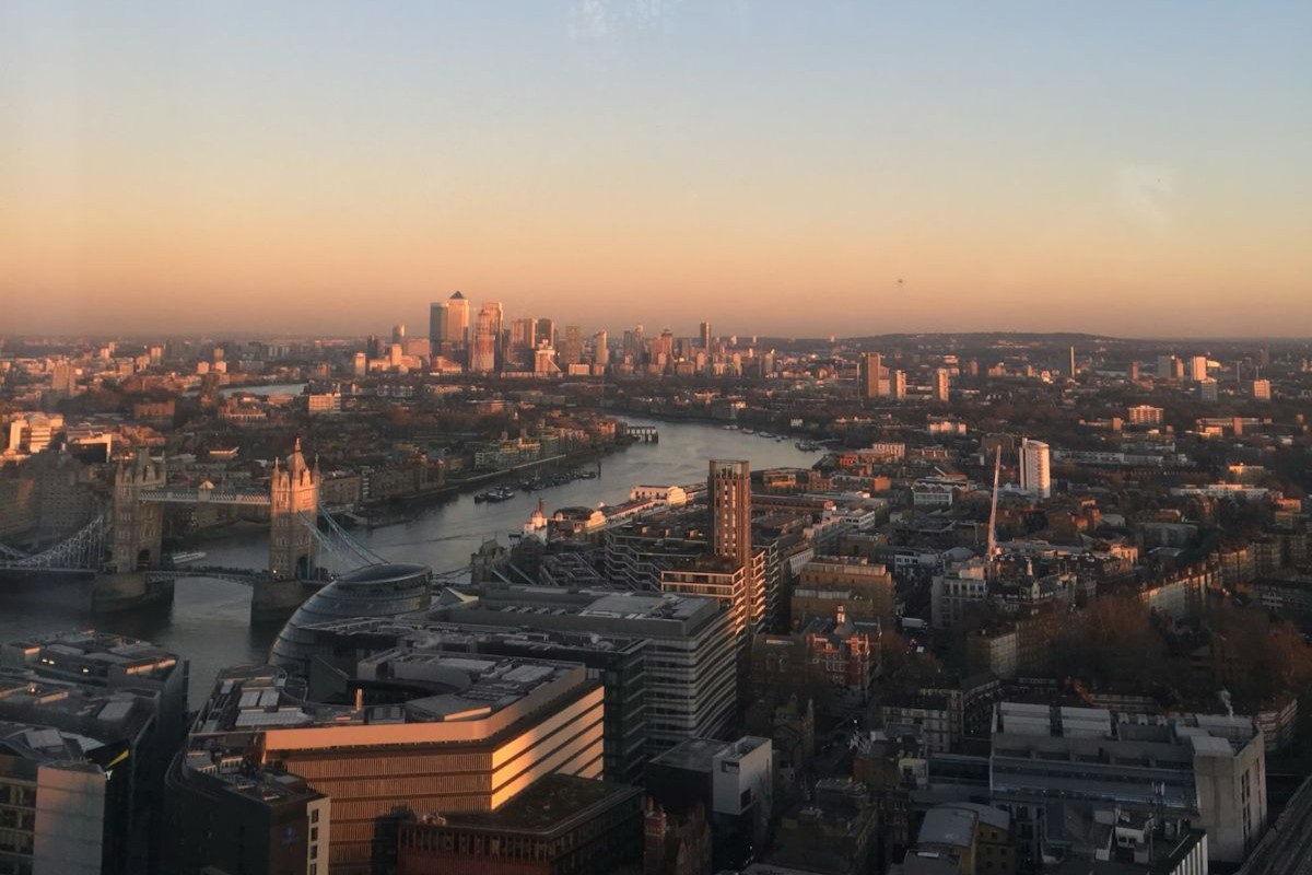 London Cityscape at Sunset